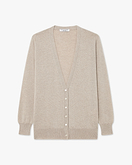 Cardigan Col V Essential Femme - Beige
