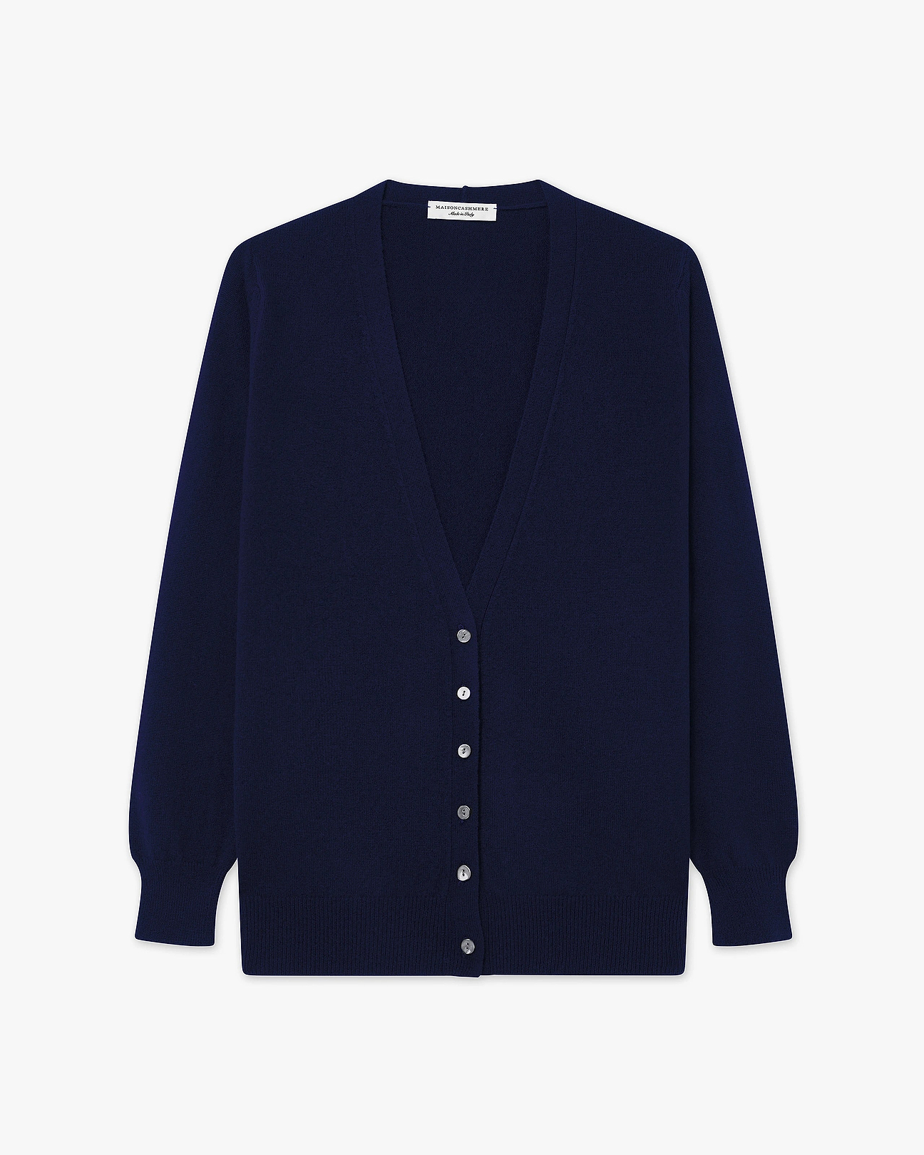 Women's Essential Cashmere Cardigan - Blue | MaisonCashmere