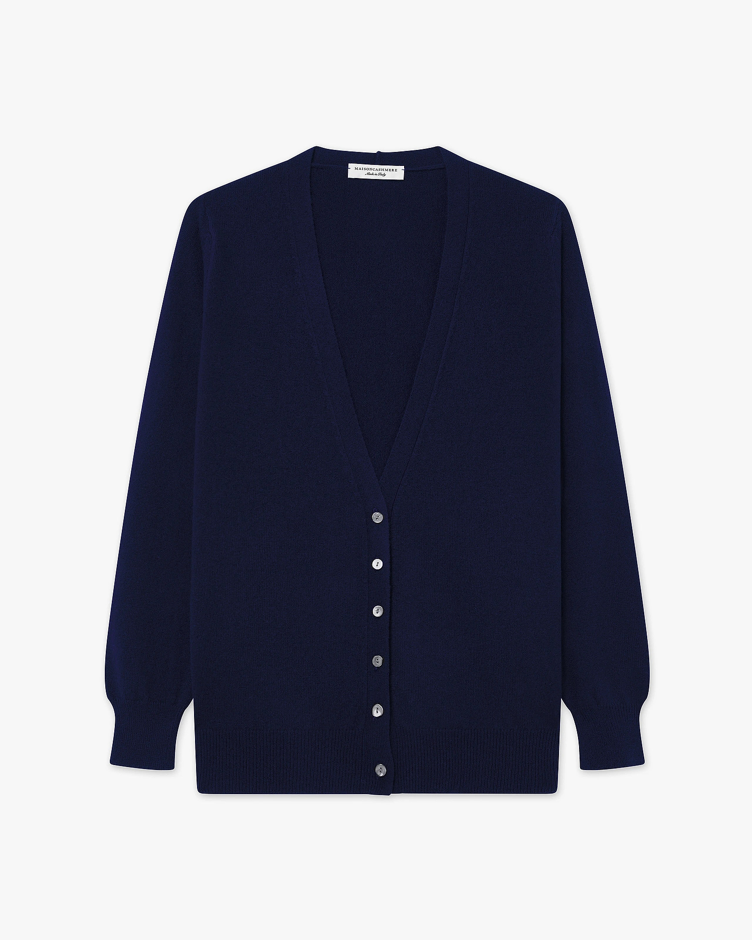 Women's Essential V-Neck Cardigan - Blue Cashmere