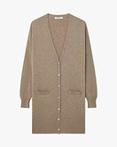 Essential Lange Cardigan - Taupe