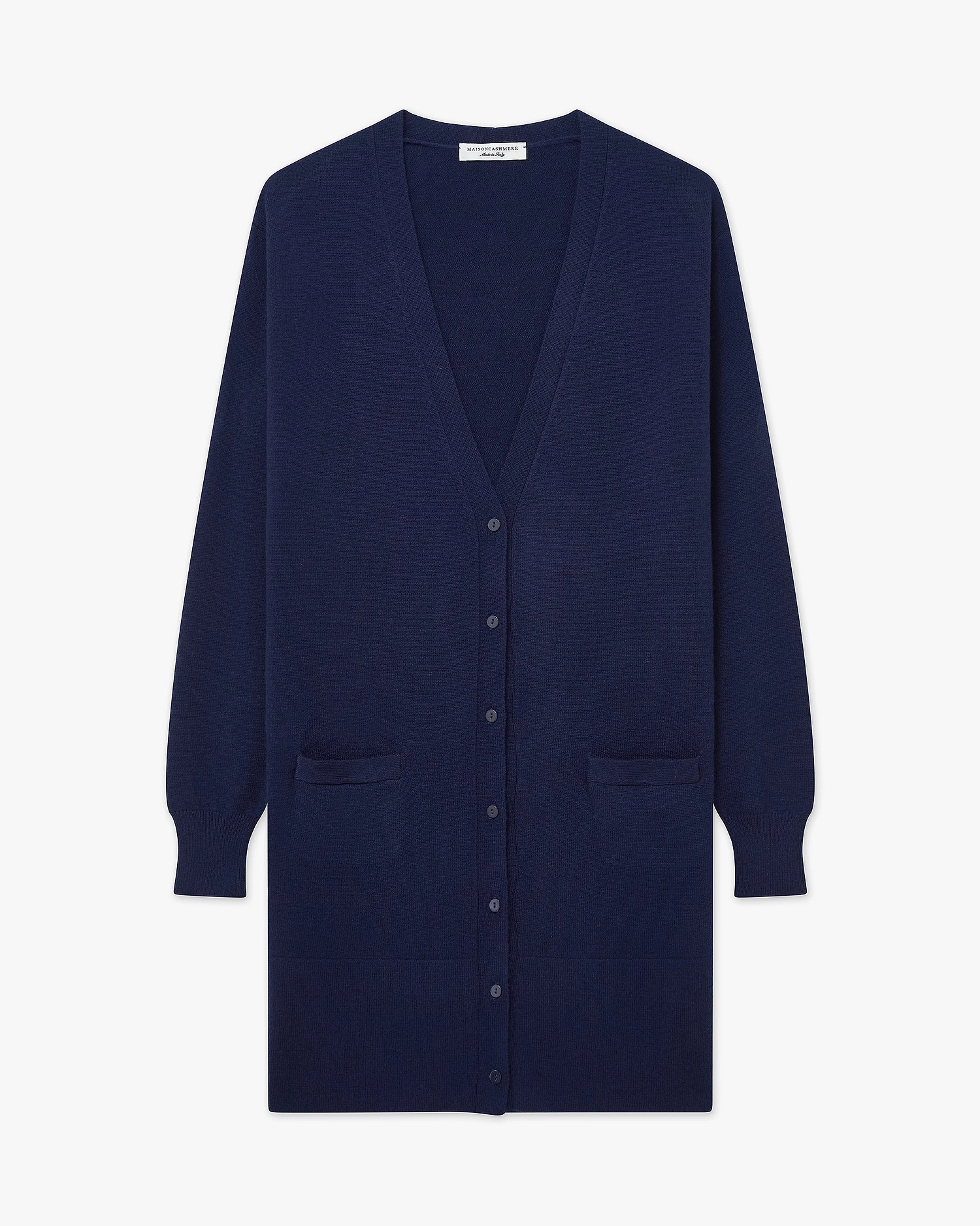 Essential Long Cardigan - Blue Cashmere