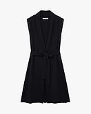 Essential Ärmellose Cardigan - Schwarz