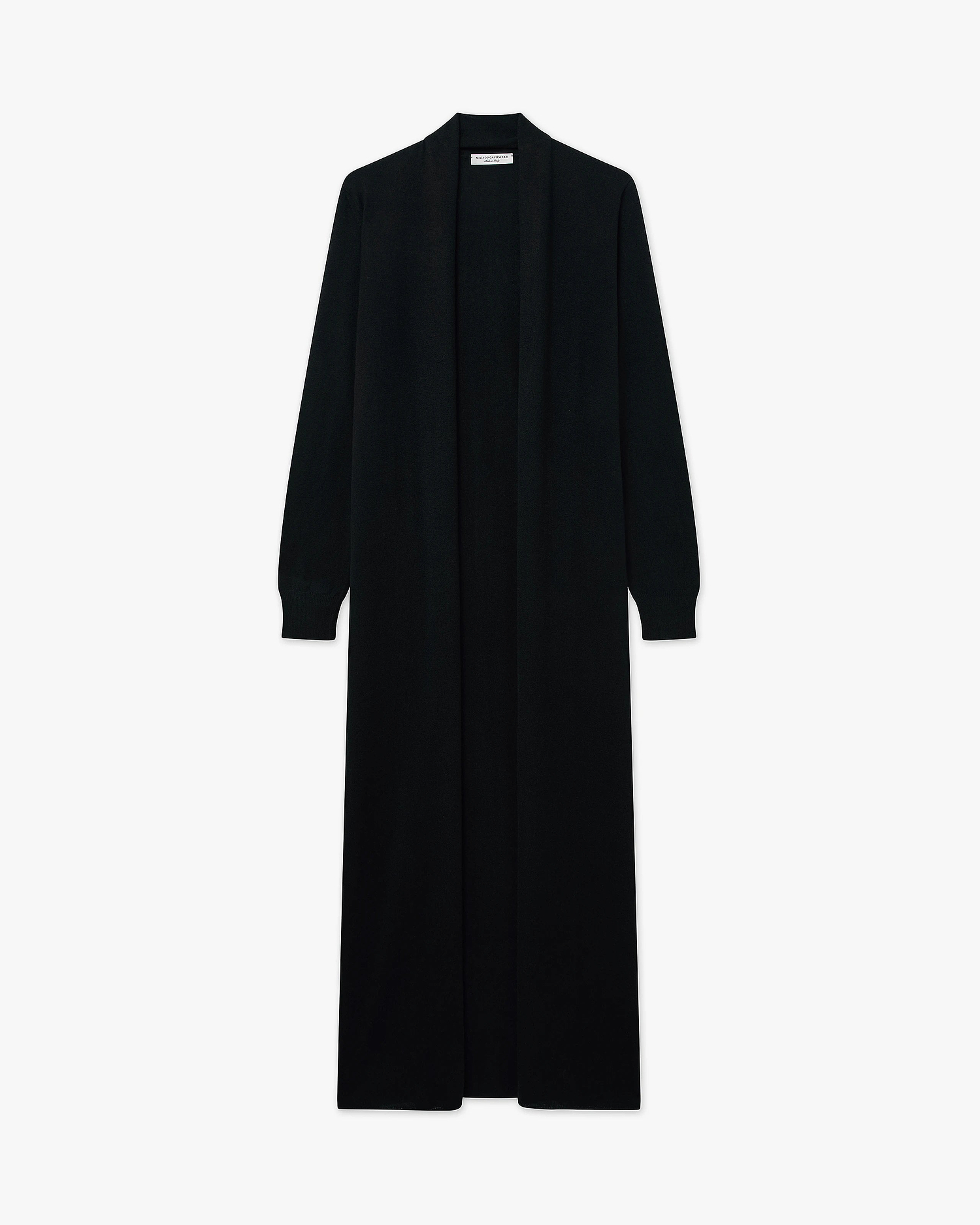 Stresa Long Cardigan - Black Cashmere