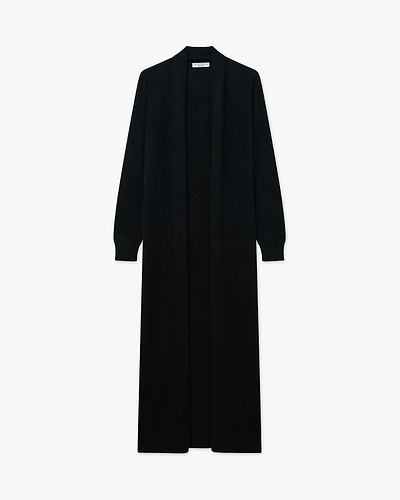 Stresa Long Cardigan - Black Cashmere