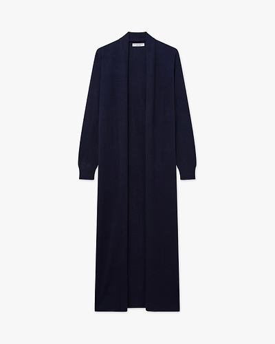 Stresa Long Cardigan - Blue Cashmere