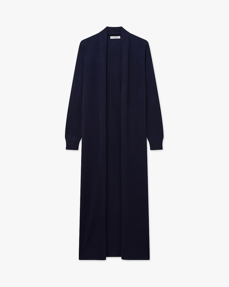 Stresa Long Cardigan - Blue Cashmere