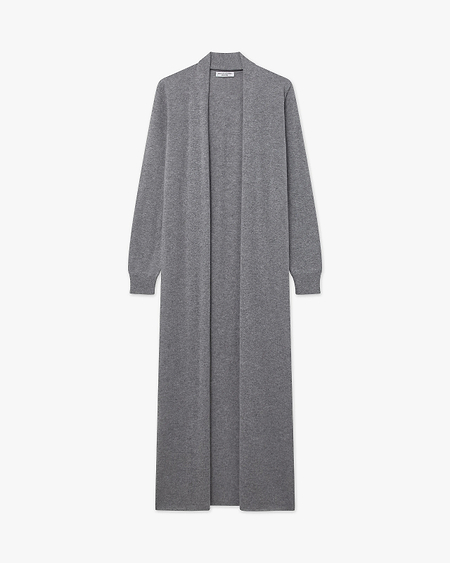 Stresa Long Cardigan - Grey Cashmere