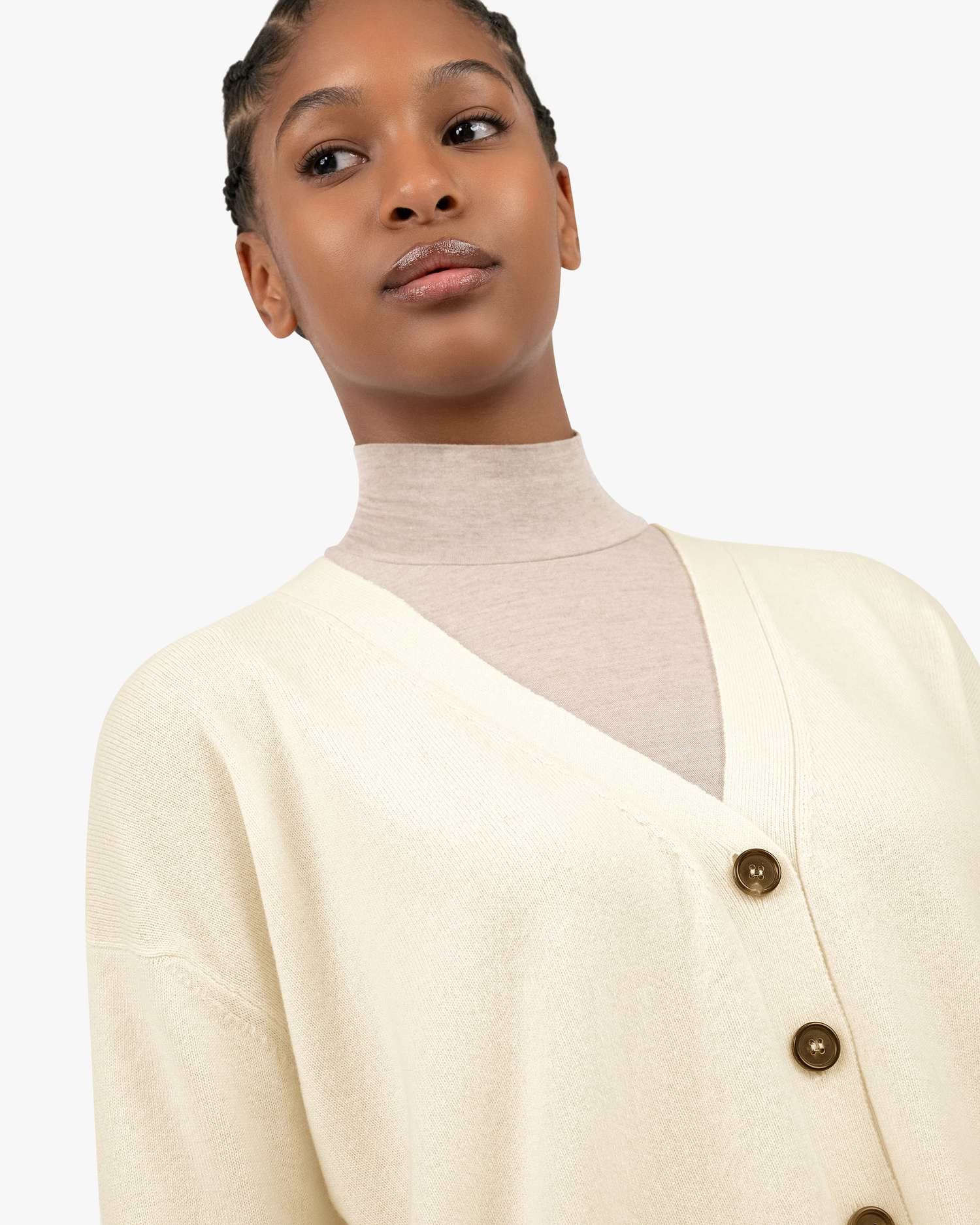 Women's Velia Maxi Cashmere Cardigan - White | MaisonCashmere Women's Velia Maxi Cashmere Cardigan - White | MaisonCashmere