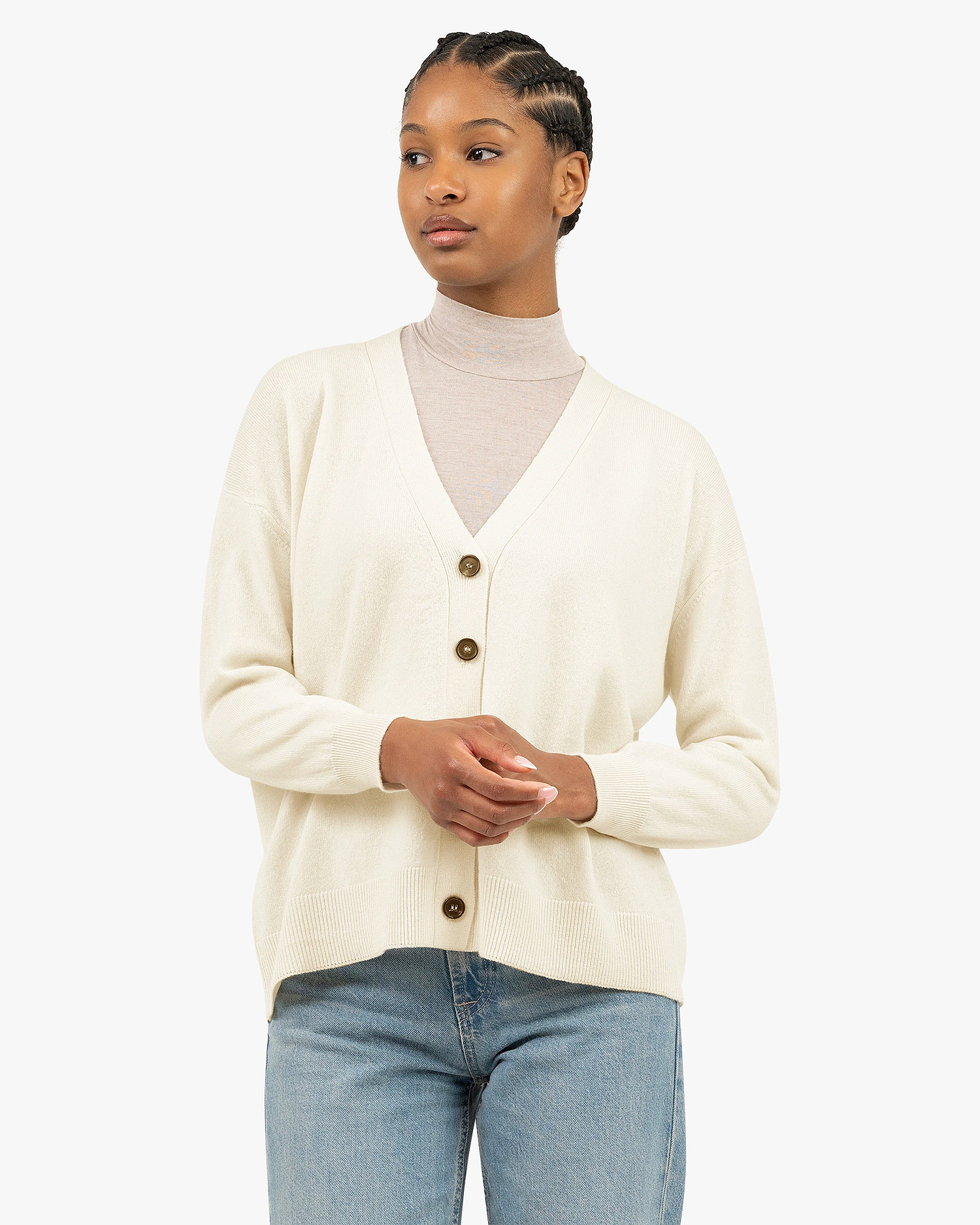 Velia Maxi Cardigan - White Cashmere