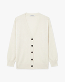 Velia Maxi Cardigan - White