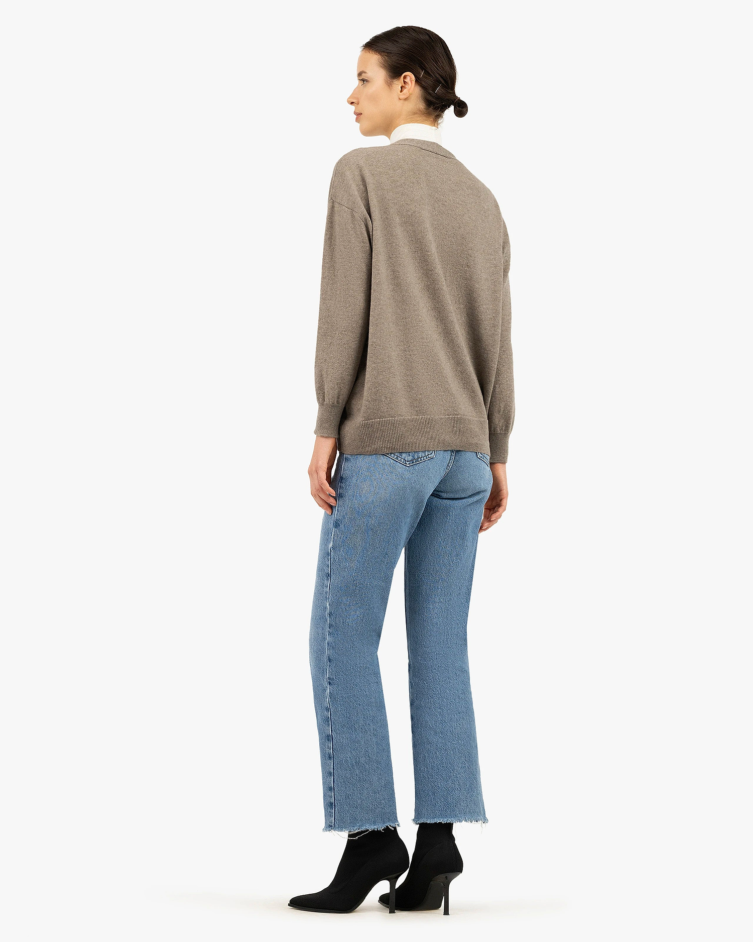 Velia Maxi Cardigan - Taupe Cashmere