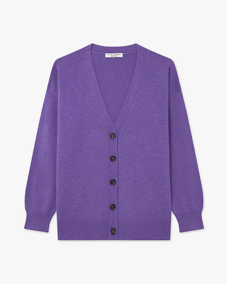 Velia Maxi Cardigan - Purple Cashmere
