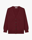 Velia Maxi Cardigan - Bordeaux