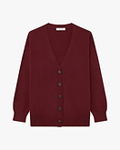 Velia Maxi Cardigan - Bordeaux