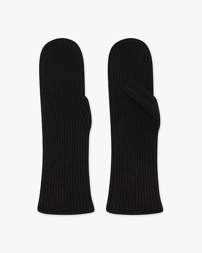 Mittens Gloves - Black Cashmere