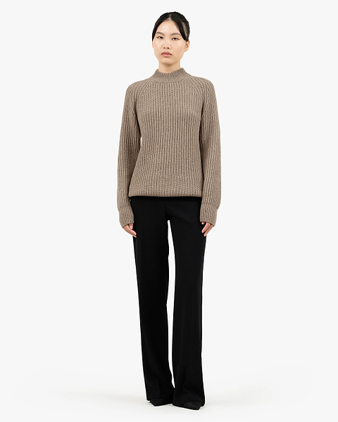 Women's Celerina Crew Neck Sweater - Taupe Cashmere
