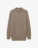 Celerina Rundhalspullover Damen - Taupe