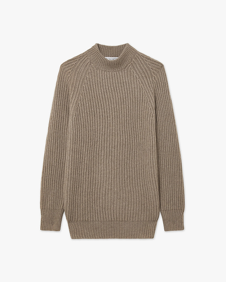 Women's Celerina Crew Neck Sweater - Taupe Cashmere