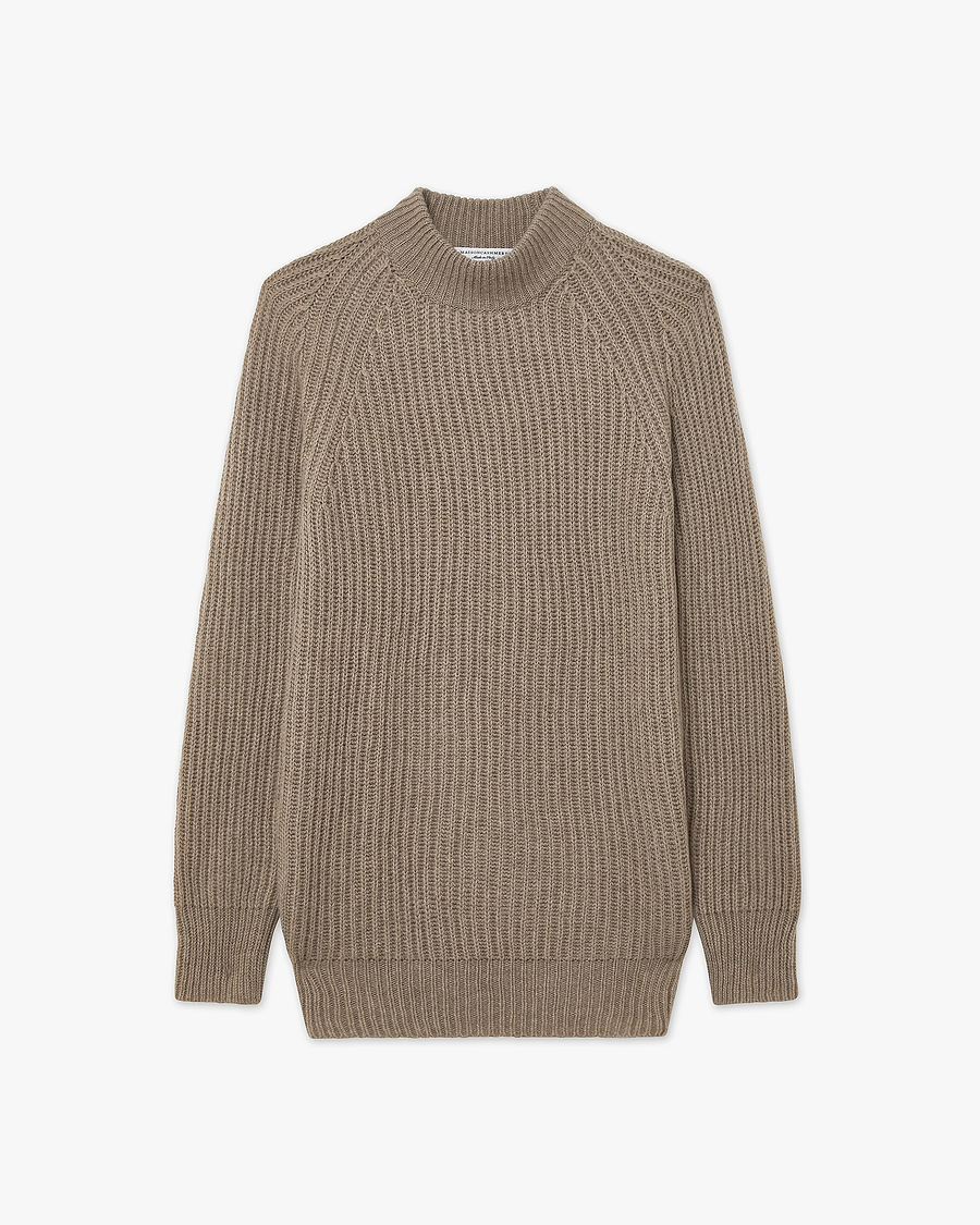 Women's Celerina Crew Neck Sweater - Taupe Cashmere