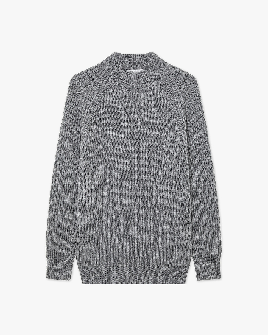 Women's Celerina Crew Neck Sweater - Medium Grey Cashmere