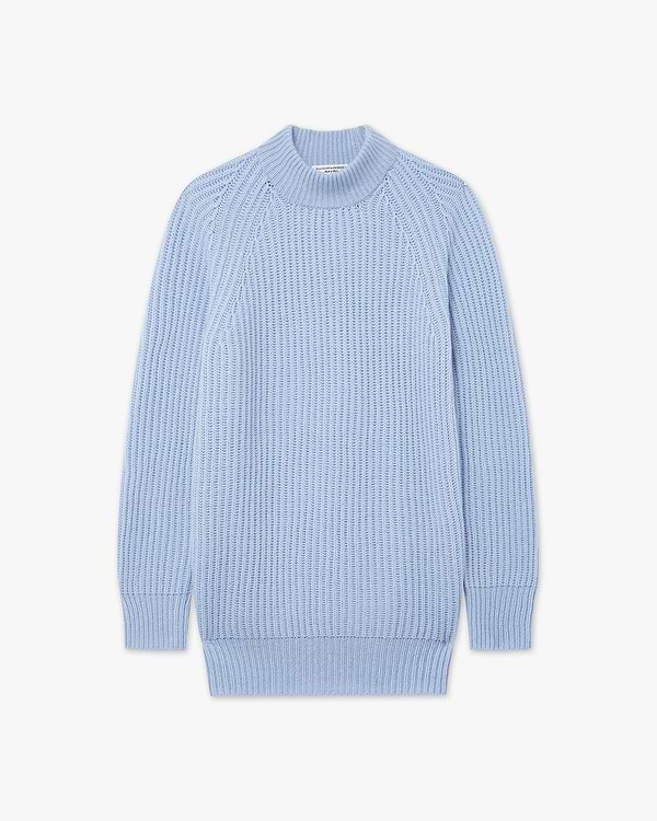 Celerina Rundhalspullover Damen - Hellblau