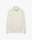 Pull Col Roulé Celerina Femme - Écru