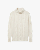 Pull Col Roulé Celerina Femme - Écru