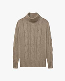 Pull Col Roulé Celerina Femme - Taupe
