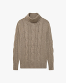 Pull Col Roulé Celerina Femme - Taupe