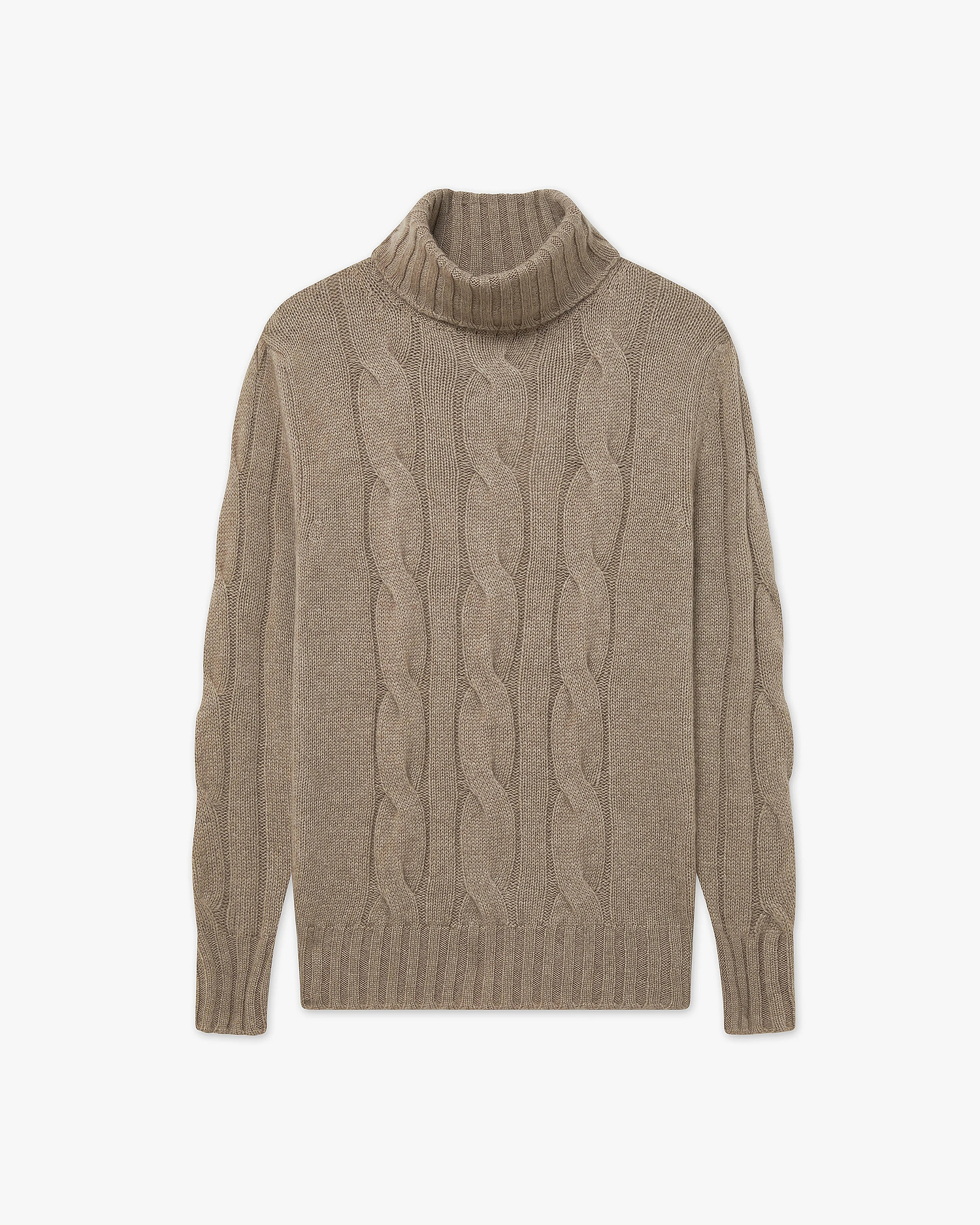 Women's Celerina Turtleneck Sweater - Taupe Cashmere
