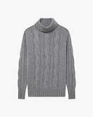 Pull Col Roulé Celerina Femme - Gris Moyen