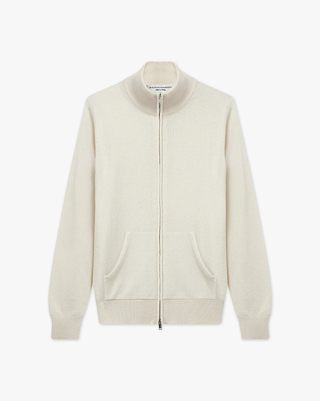 Women's Salò Zip Cardigan - White Cashmere