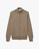 Cardigan Zip Salò Donna - Tortora