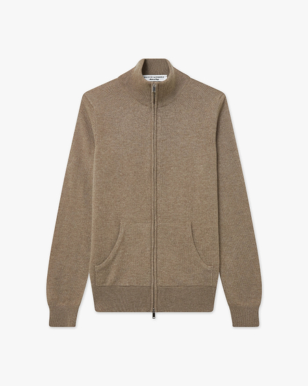 Women's Salò Zip Cardigan - Taupe Cashmere