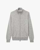 Cardigan Zip Salò Donna - Grigio Chiaro