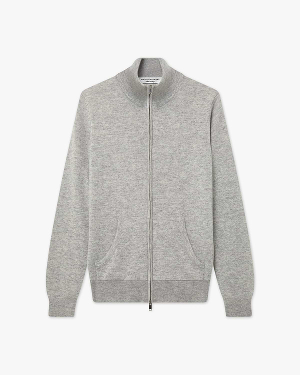 Cardigan Zip Salò Donna - Grigio Chiaro