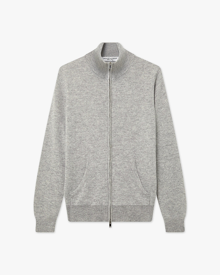 Women's Salò Zip Cardigan - Light Grey Cashmere