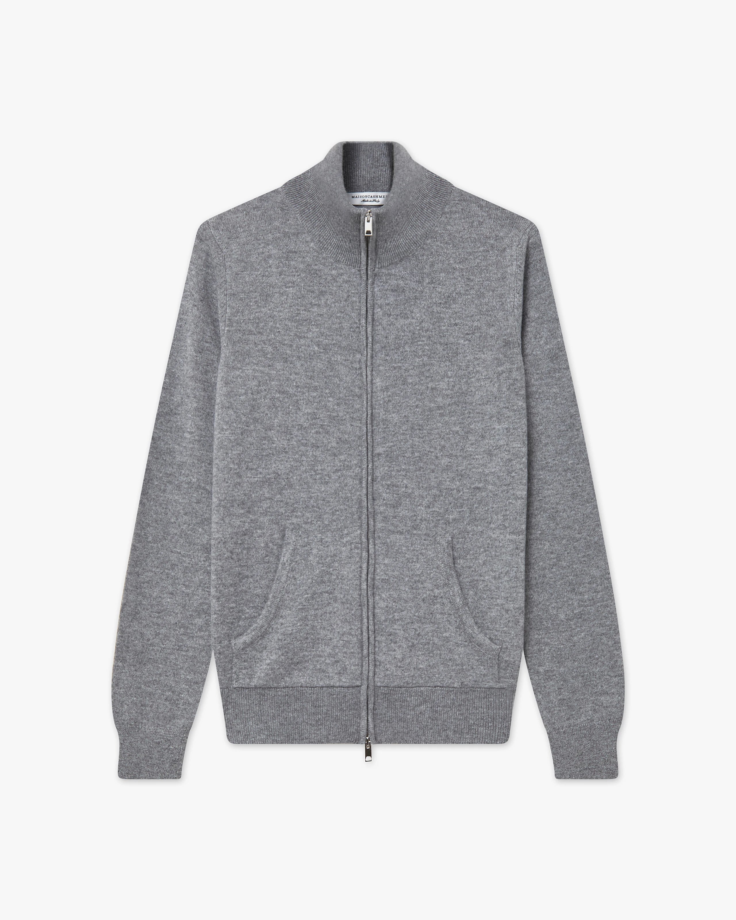 Women's Salò Zip Cardigan - Medium Grey Cashmere