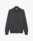 Cardigan Zip Salò Donna - Grigio Scuro