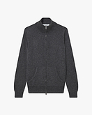 Cardigan Zip Salò Donna - Grigio Scuro