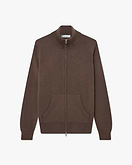 Cardigan Zip Salò Donna - Marrone