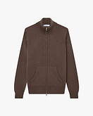 Cardigan Zip Salò Donna - Marrone