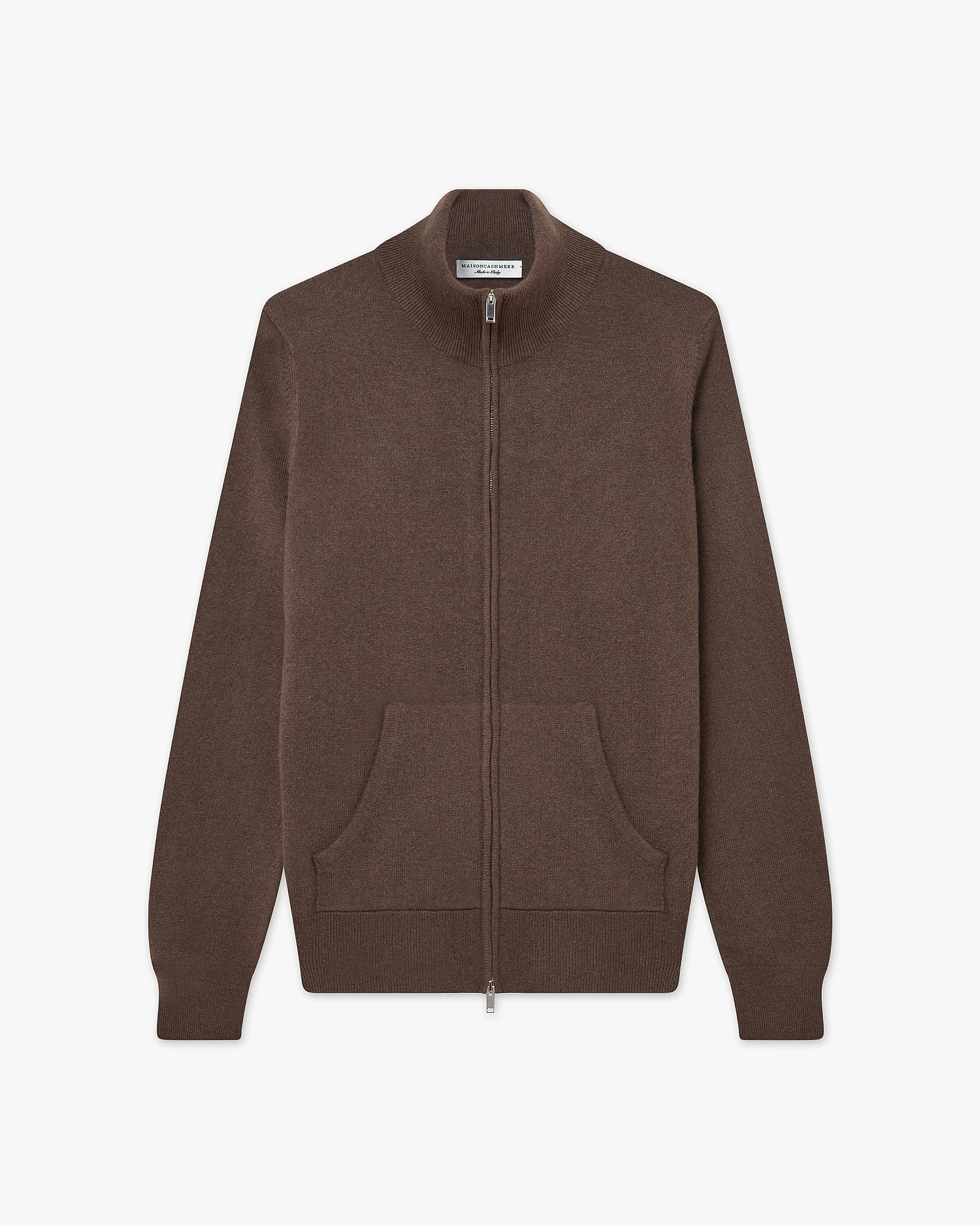 Women's Salò Zip Cardigan - Brown Cashmere