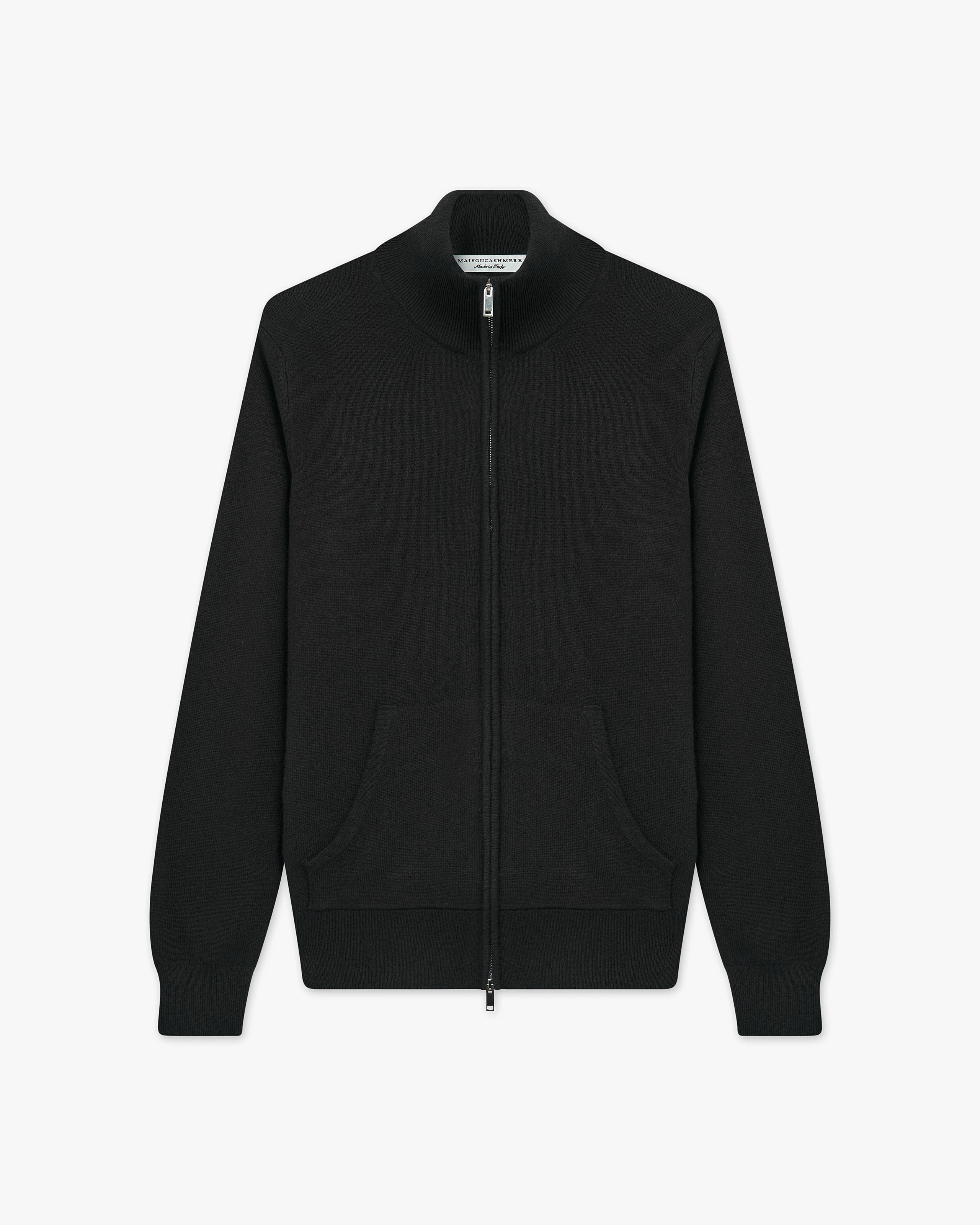 Women's Salò Zip Cardigan - Black Cashmere