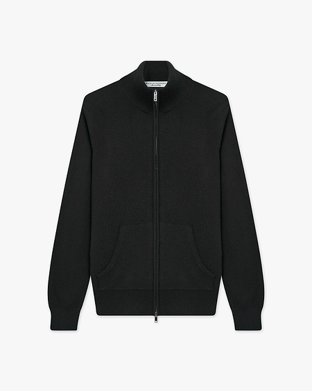 Women's Salò Zip Cardigan - Black Cashmere