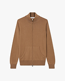 Cardigan Zip Salò Donna - Cammello