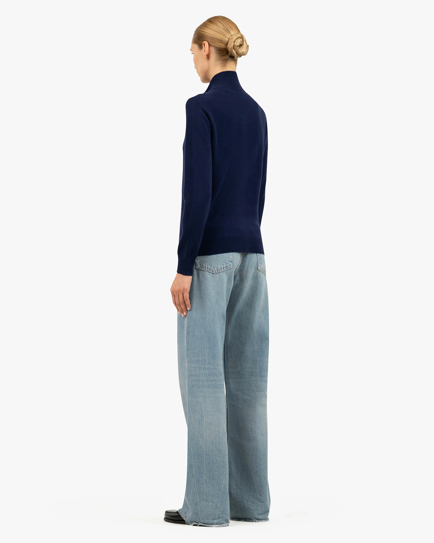 Women's Salò Zip Cardigan - Blue Cashmere