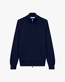 Cardigan Zip Salò Donna - Blu