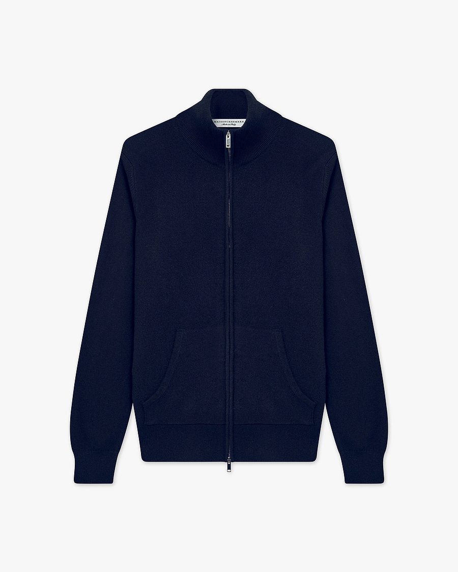 Women's Salò Zip Cardigan - Blue Cashmere