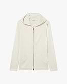 Maglia Cappuccio Zip Salò Donna - Bianco